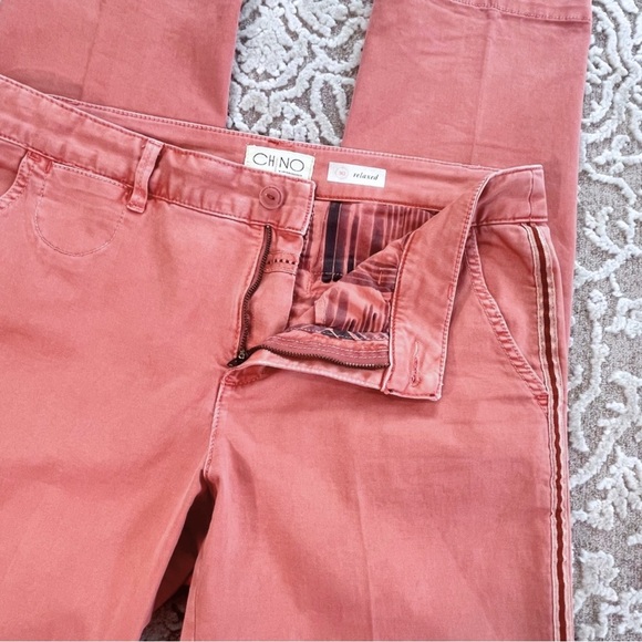 Anthropologie Relaxed Striped Chino Pants - Picture 8 of 16